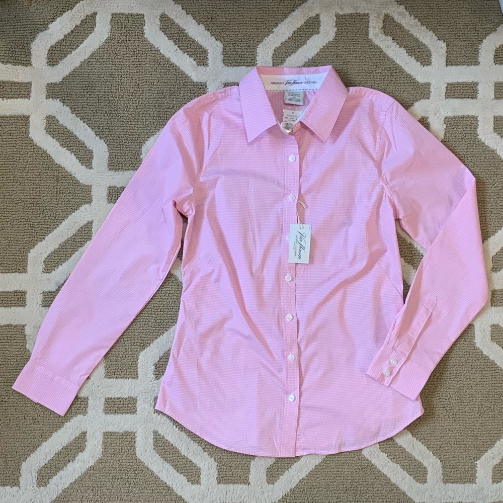 NWT Pink Checked Blouse